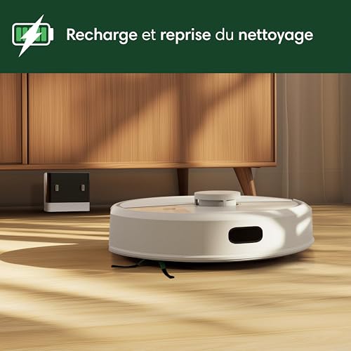 iRobot Roomba 105 Combo – Aspirateur Laveur 2en1 LiDAR 7KPa Blanc